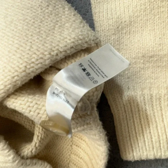 Faherty Ivory Button-Front Wool Cardigan - Picture 10 of 16